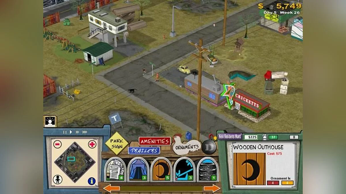 Скриншот из игры Trailer Park Tycoon - 1
