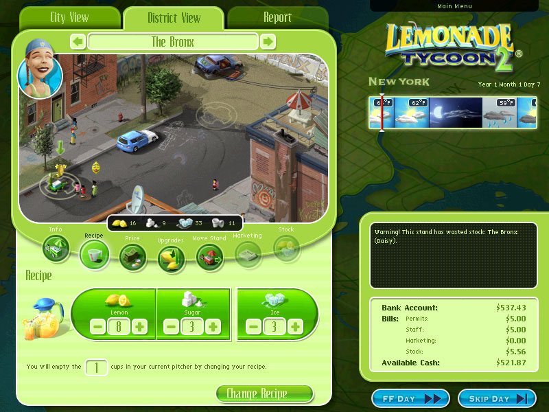 Скриншот из игры Lemonade Tycoon 2 New York Edition - 1