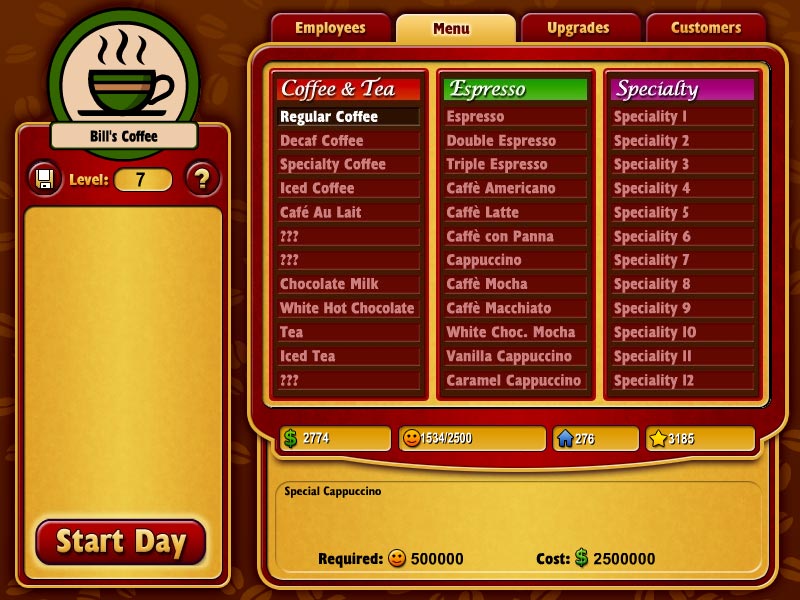 Скриншот из игры Coffee Tycoon - 14