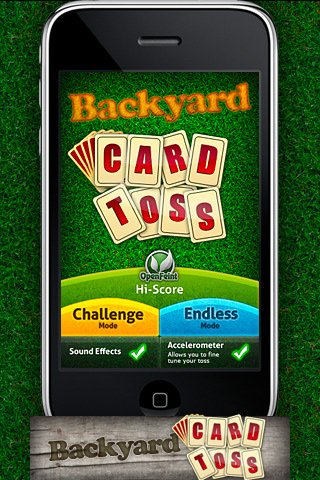 Скриншот из игры Backyard Card Toss - 1