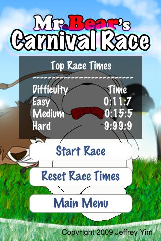 Скриншот из игры Mr.Bear's Carnival Race - 1