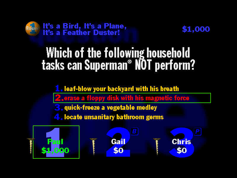 Скриншот из игры YOU DON'T KNOW JACK - 1