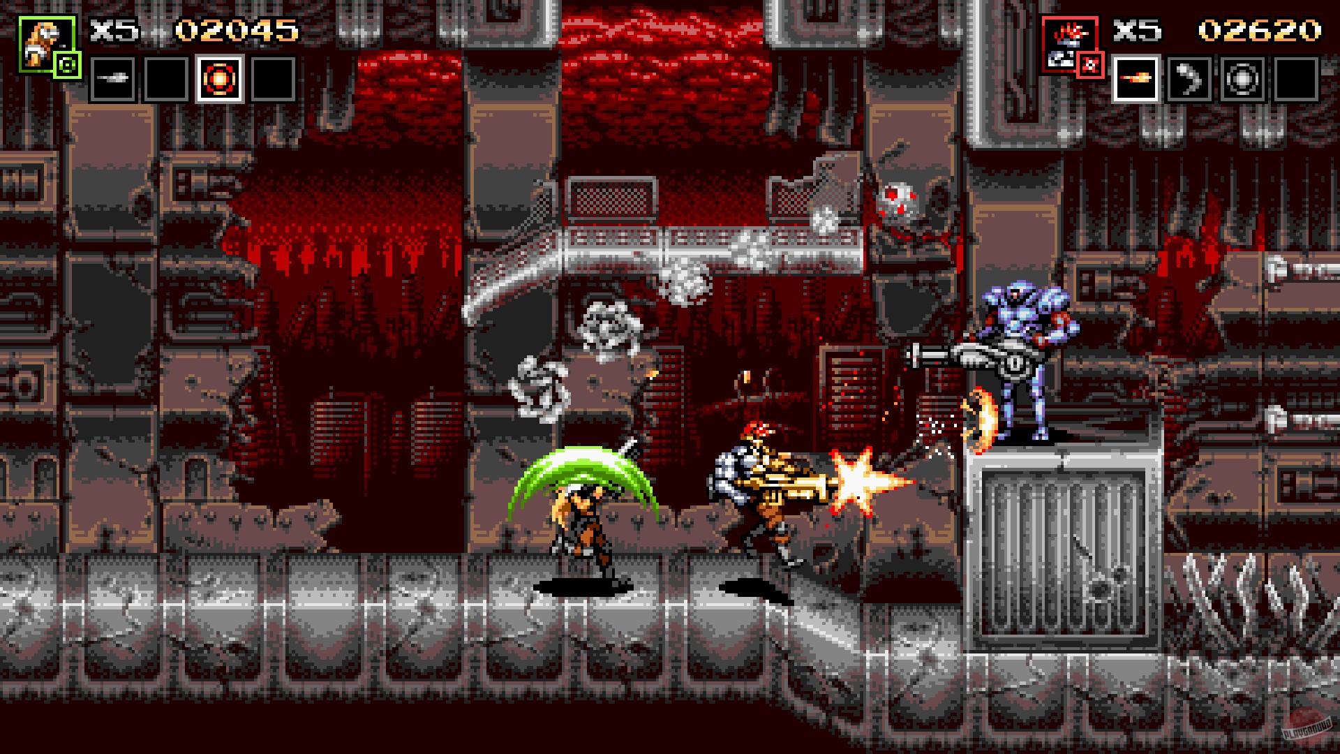 Скриншот из игры Blazing Chrome - 7