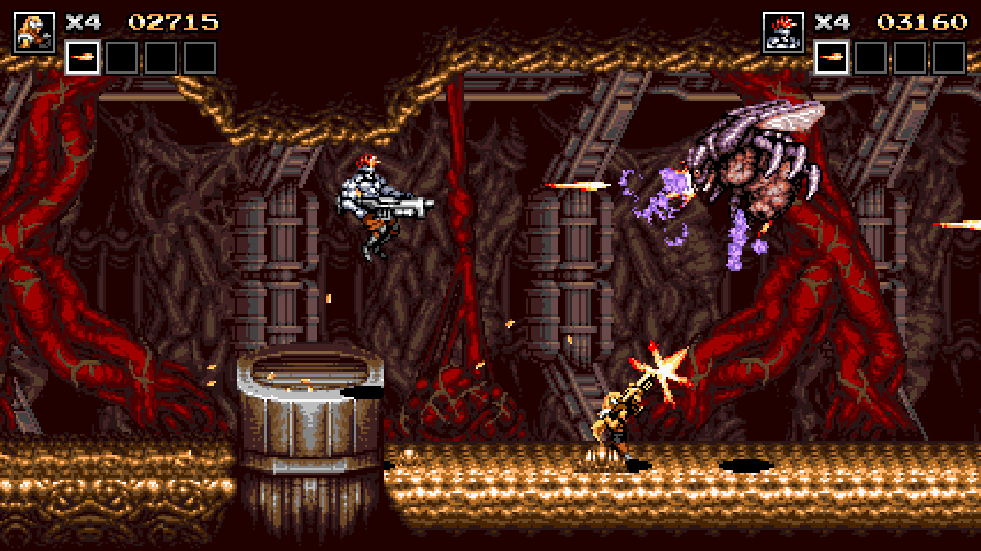 Скриншот из игры Blazing Chrome - 5
