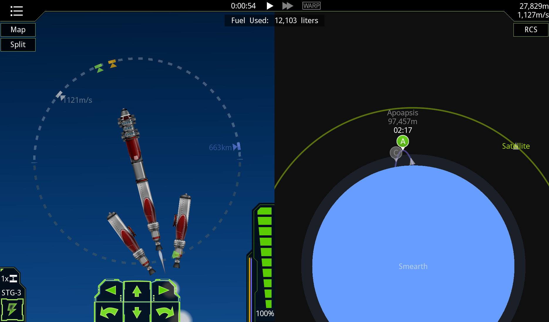 Скриншот из игры SimpleRockets - 4