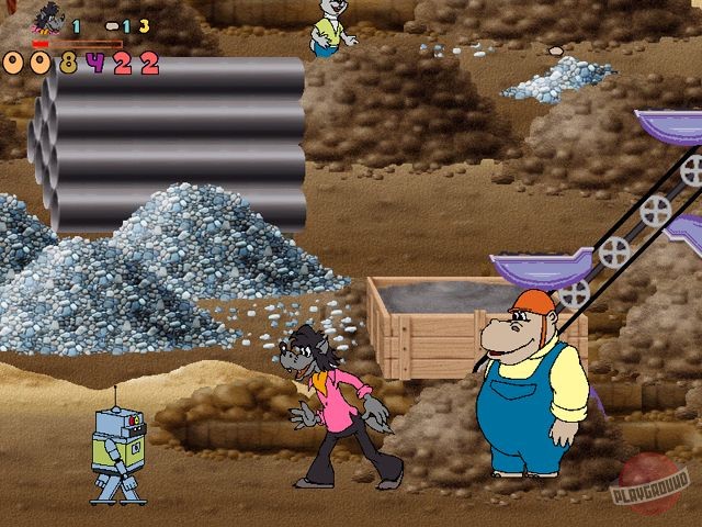 Скриншот из игры Ну, погоди! Выпуск 1. Погоня - 4