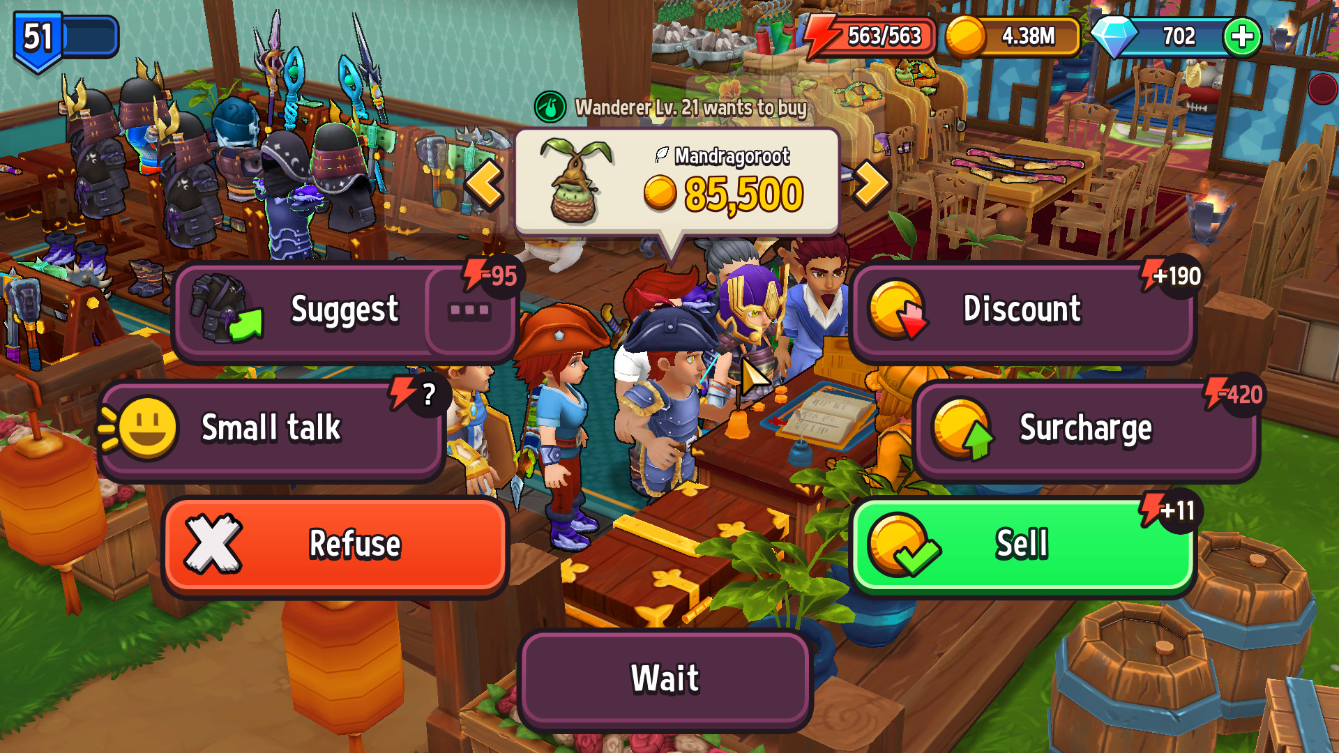 Скриншот из игры Shop Titans - 2