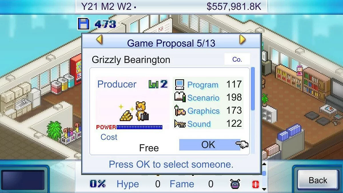 Скриншот из игры Game Dev Story - 3