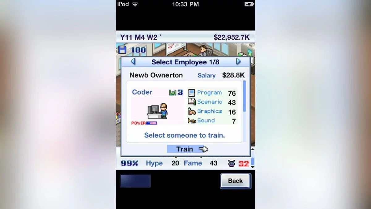 Скриншот из игры Game Dev Story - 13
