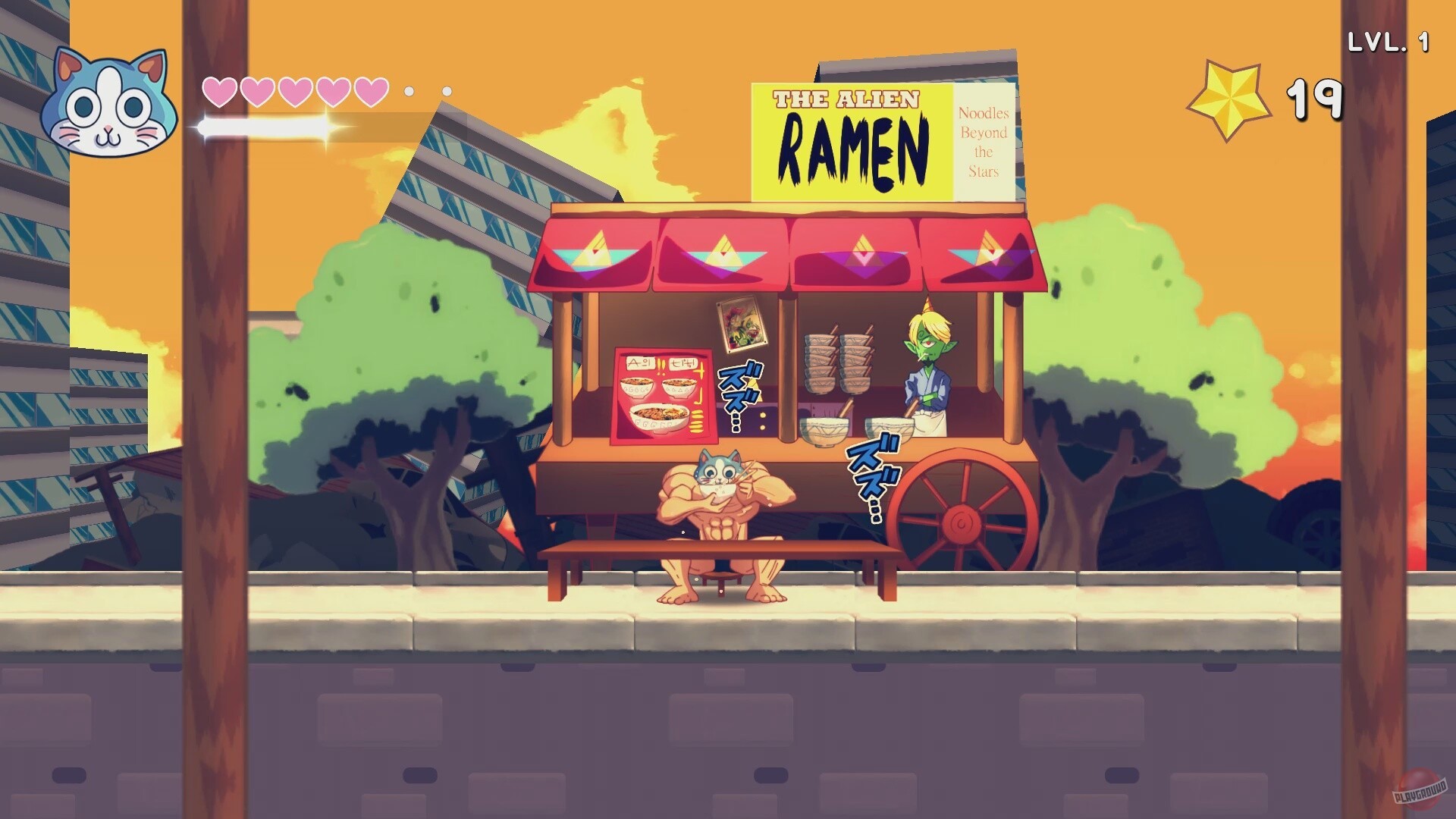 Скриншот из игры KinnikuNeko: SUPER MUSCLE CAT - 31