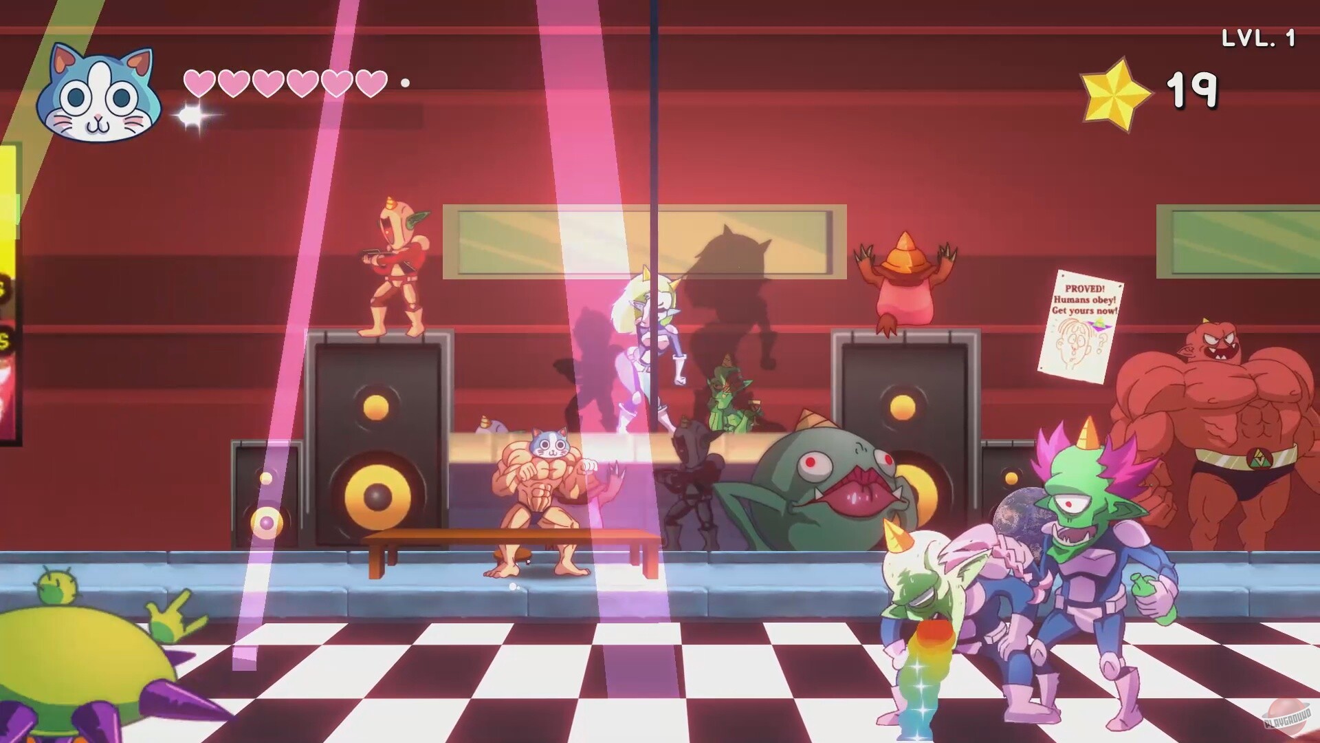 Скриншот из игры KinnikuNeko: SUPER MUSCLE CAT - 21