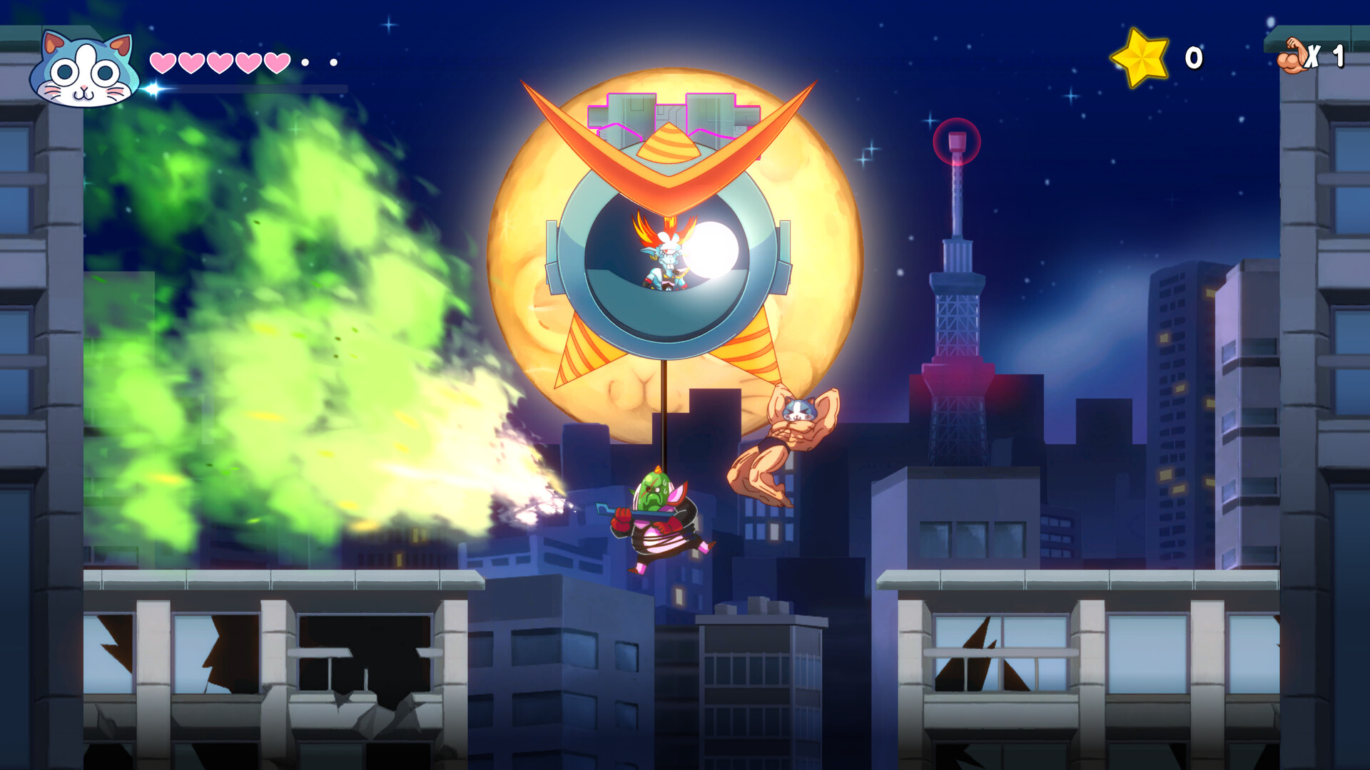 Скриншот из игры KinnikuNeko: SUPER MUSCLE CAT - 7