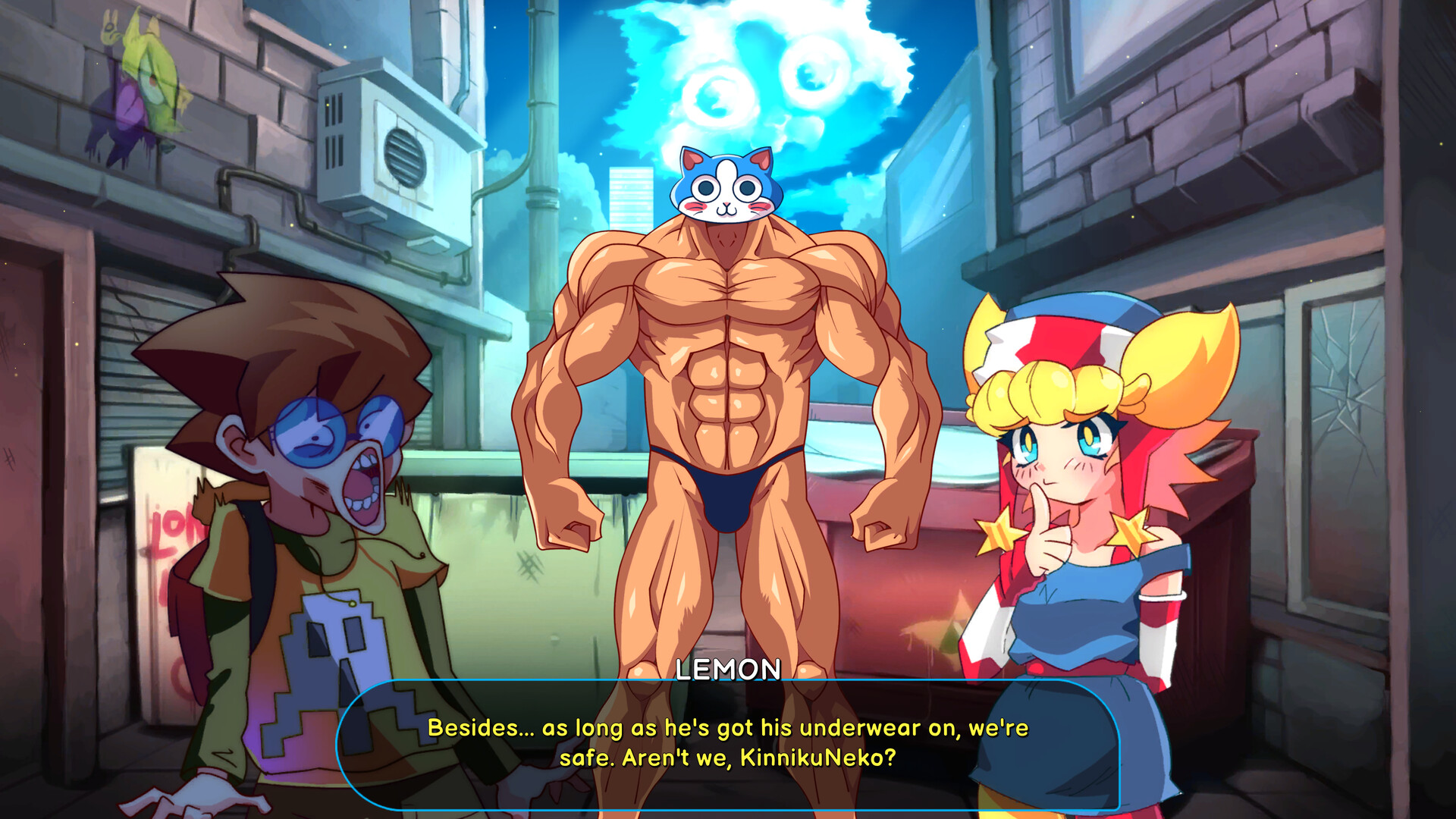Скриншот из игры KinnikuNeko: SUPER MUSCLE CAT - 1