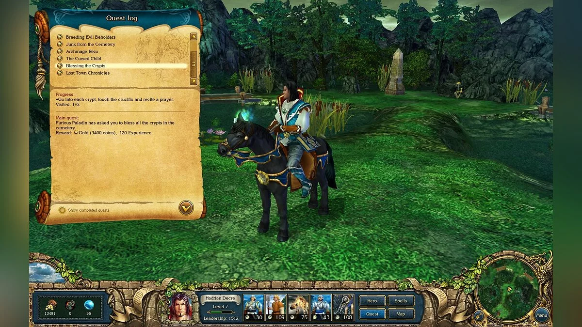 Скриншот из игры King's Bounty: The Legend - 2