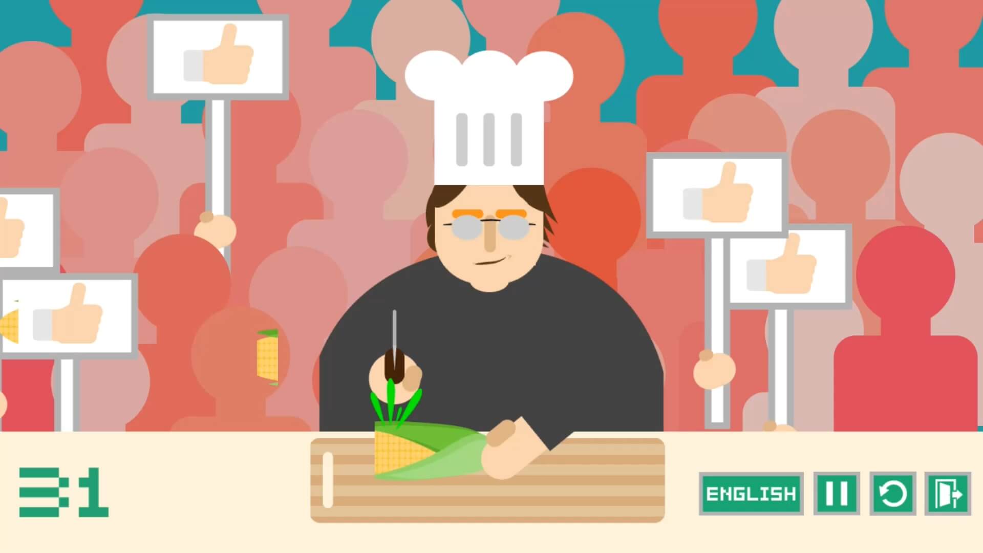 Скриншот из игры Don't cut your hand - 1