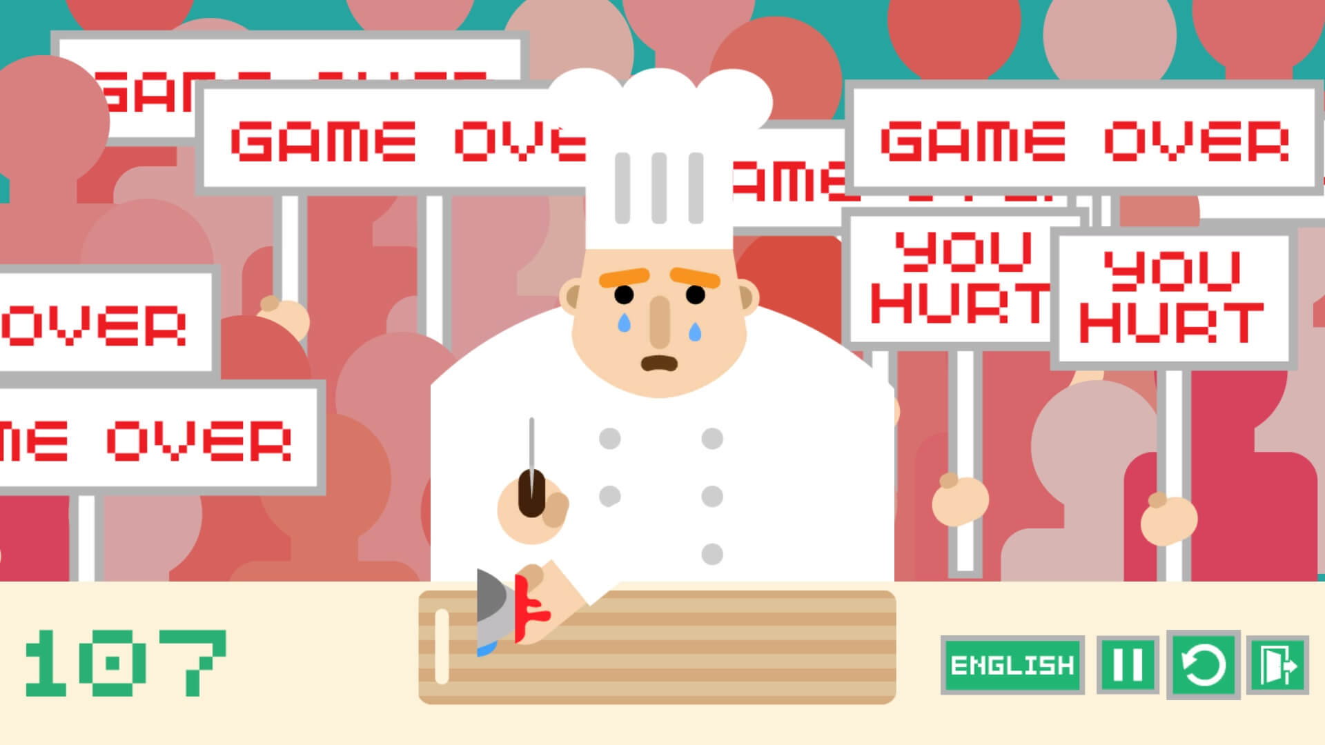 Скриншот из игры Don't cut your hand - 4