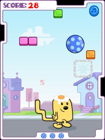 Скриншот из игры Wubbzy's Kickety-Kick Ball Bounce Out - 1