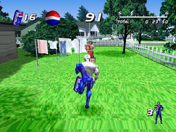 Скриншот из игры Pepsiman - 1