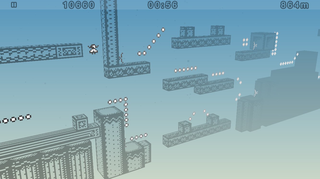 Скриншот из игры 1-bit Ninja Remix Rush - 1