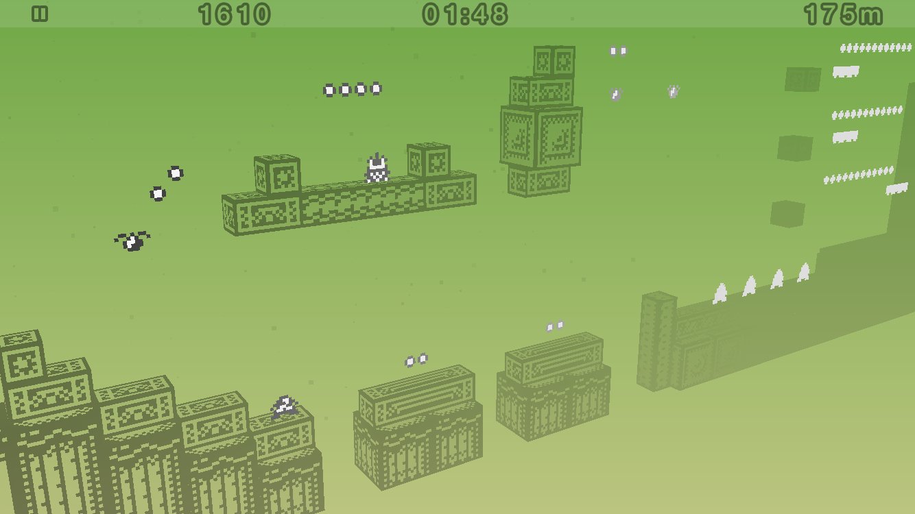 Скриншот из игры 1-bit Ninja Remix Rush - 2