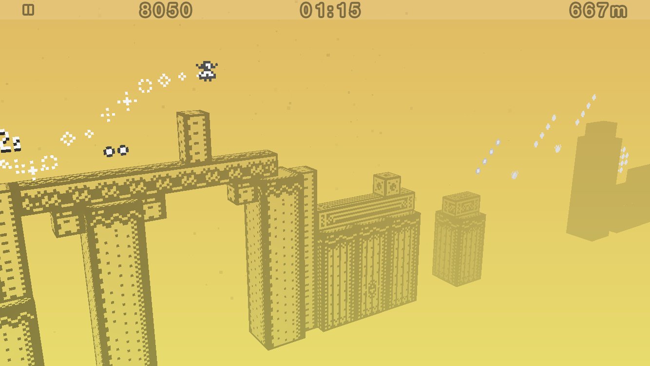 Скриншот из игры 1-bit Ninja Remix Rush - 3