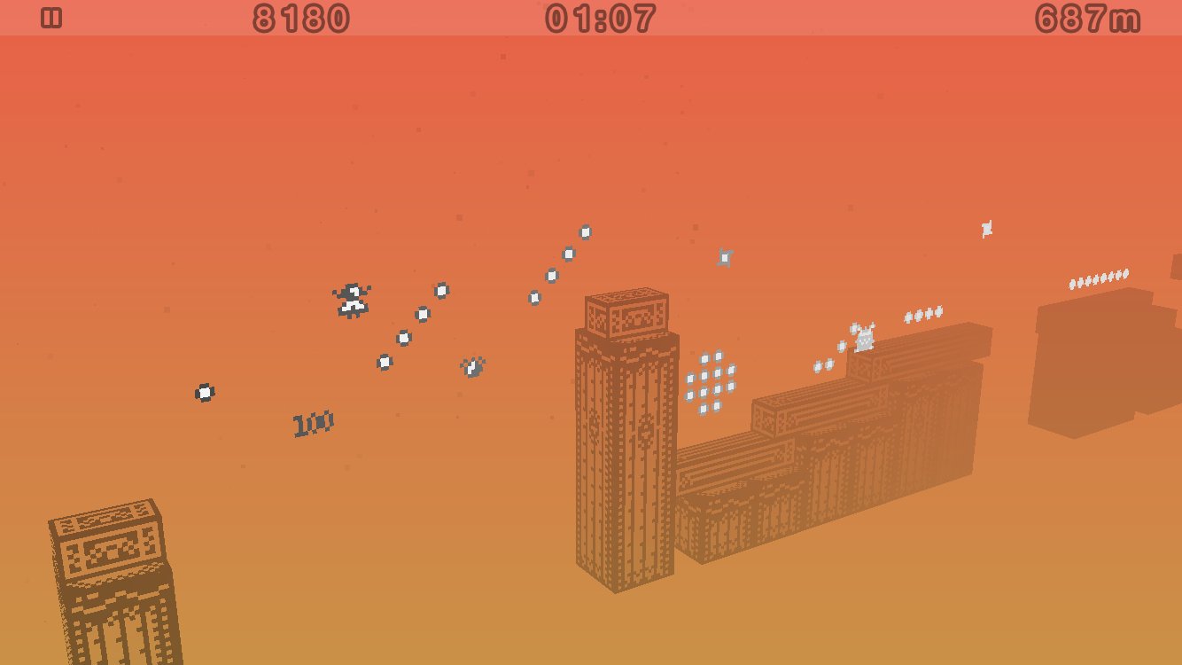 Скриншот из игры 1-bit Ninja Remix Rush - 4