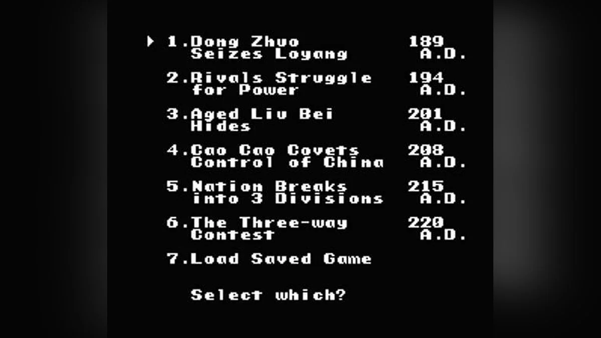 Скриншот из игры Romance of the Three Kingdoms 2 - 18