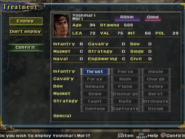 Скриншот из игры Nobunaga's Ambition: Iron Triangle - 27