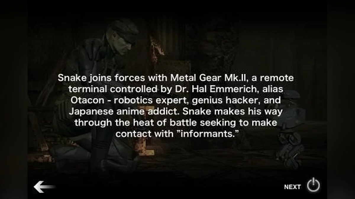 Скриншот из игры Metal Gear Solid Touch - 24