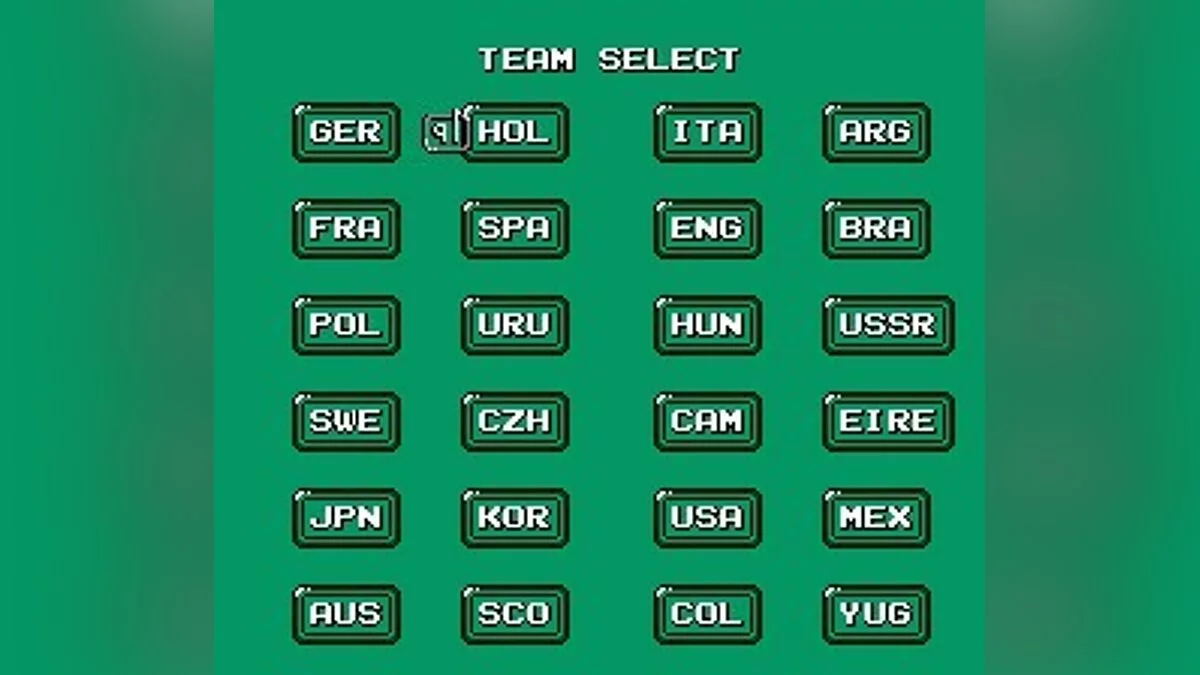 Скриншот из игры Konami Hyper Soccer - 6