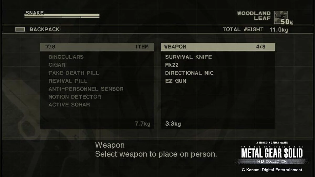 Скриншот из игры Metal Gear Solid 3: Subsistence - 8