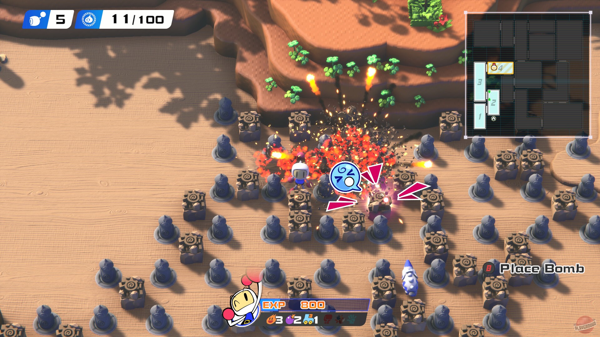 Скриншот из игры Super Bomberman R 2 - 2