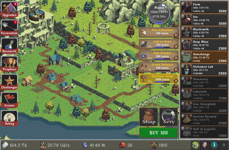 Скриншот из игры Realm Grinder - 34