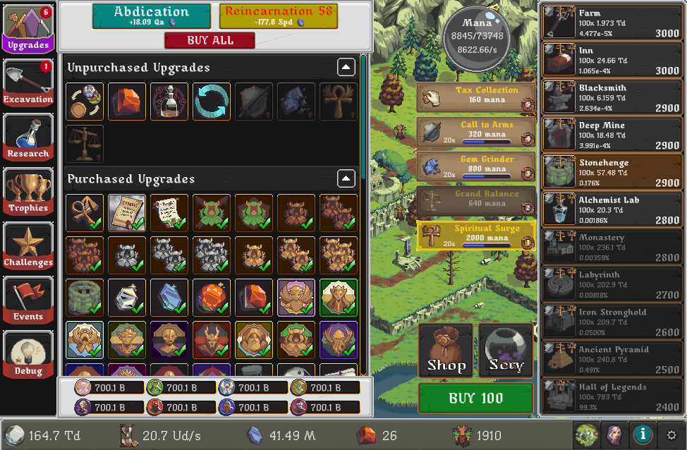 Скриншот из игры Realm Grinder - 45