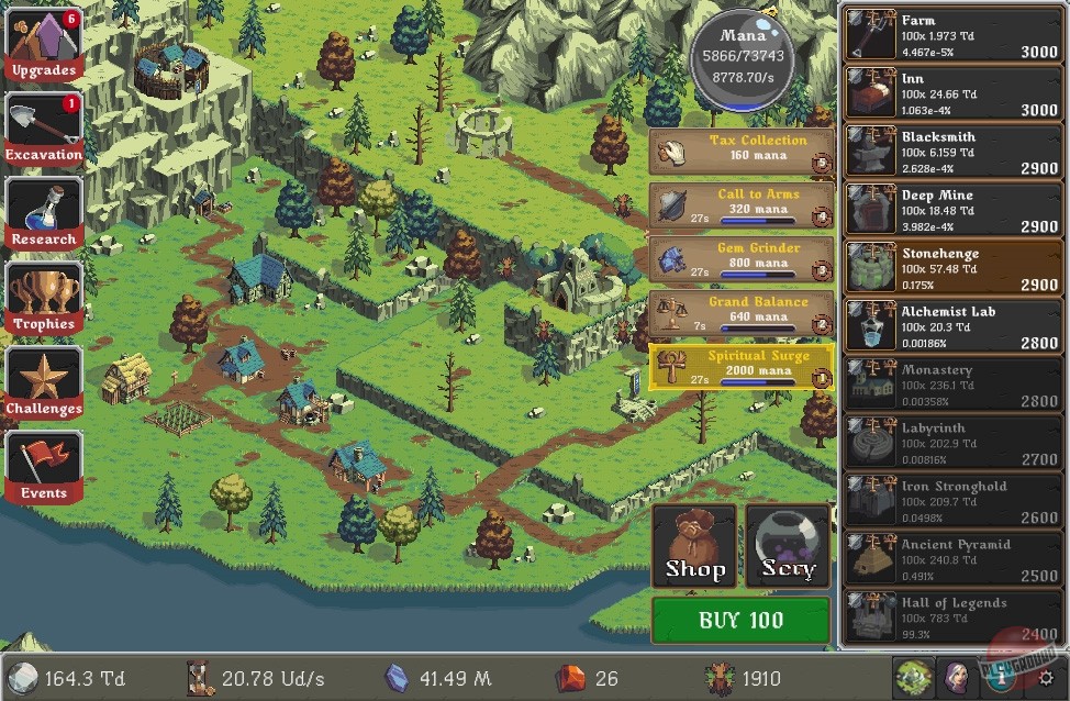 Скриншот из игры Realm Grinder - 21