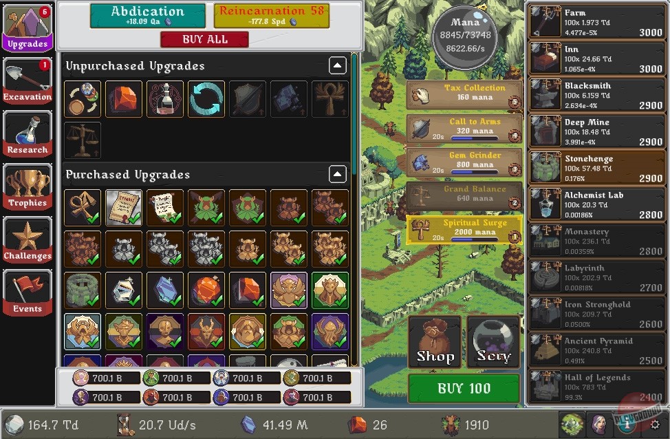 Скриншот из игры Realm Grinder - 8