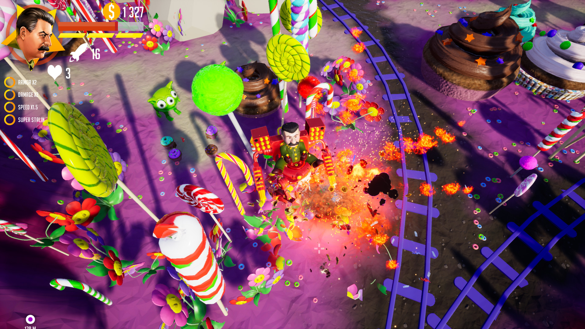 Скриншот из игры Stalin vs. Martians 4 - 2