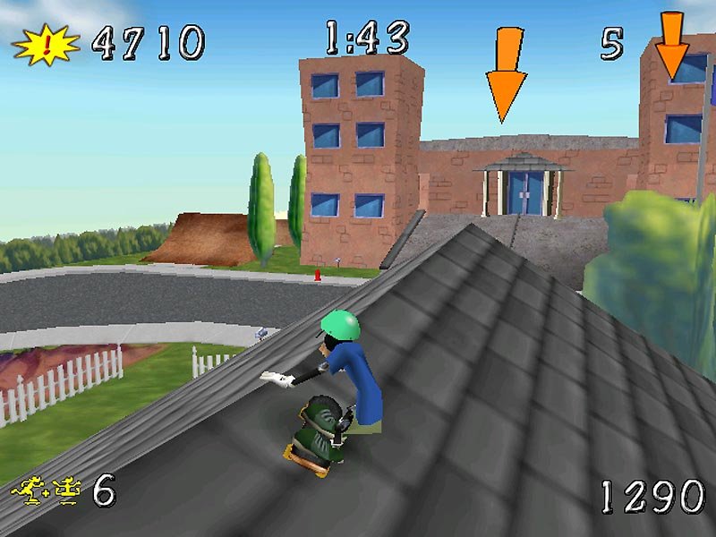 Скриншот из игры Disney's Extremely Goofy Skateboarding - 1