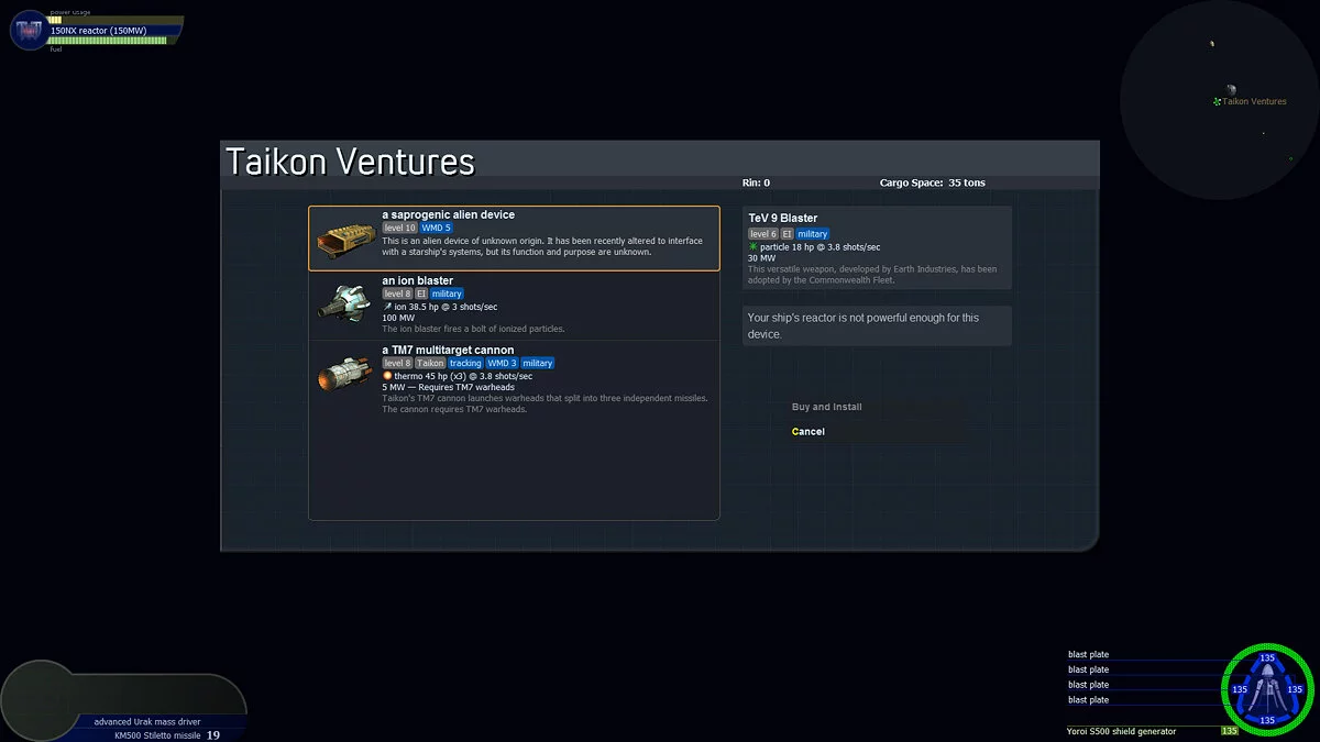 Скриншот из игры Transcendence - 9