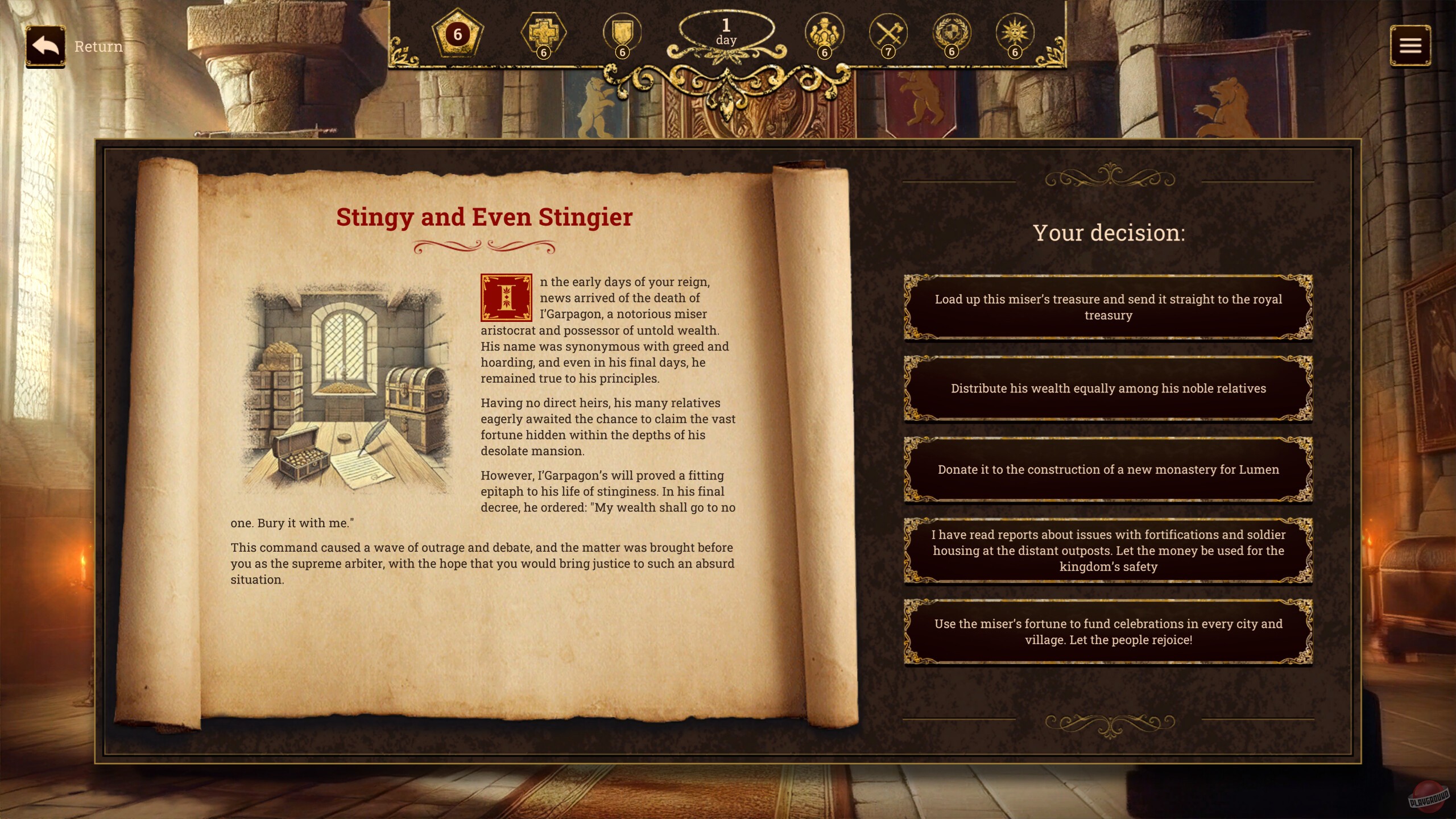 Скриншот из игры The Succession of Changing Kings - 9