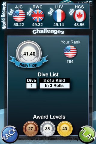 Скриншот из игры Dice Diving - 5