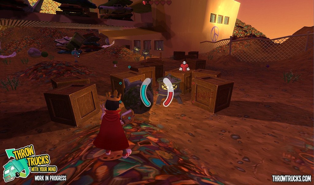 Скриншот из игры Throw Trucks With Your Mind - 1