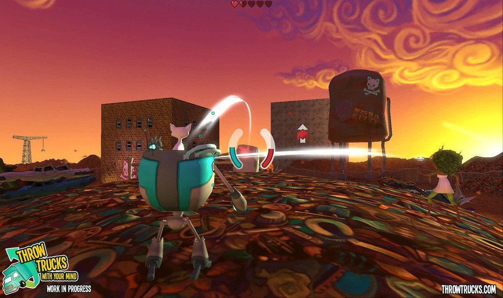 Скриншот из игры Throw Trucks With Your Mind - 4