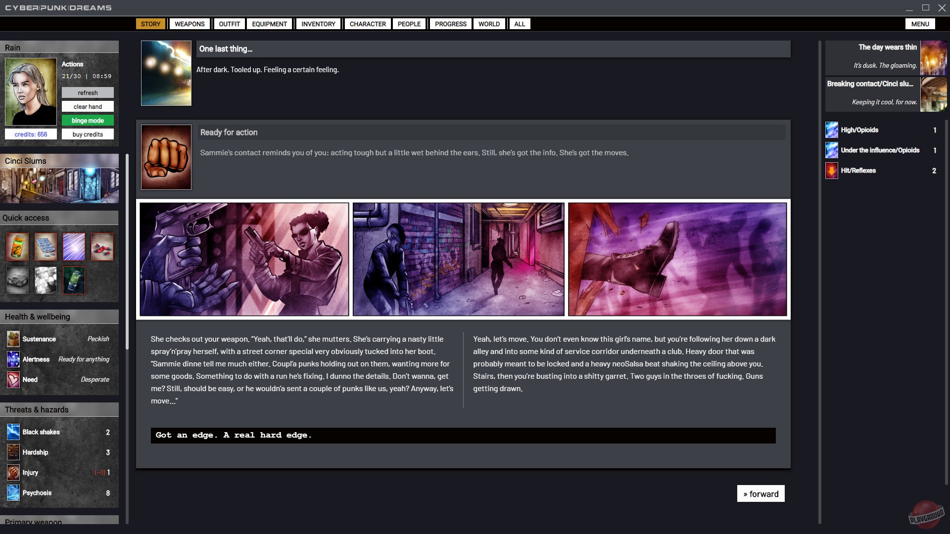 Скриншот из игры cyberpunkdreams - 1
