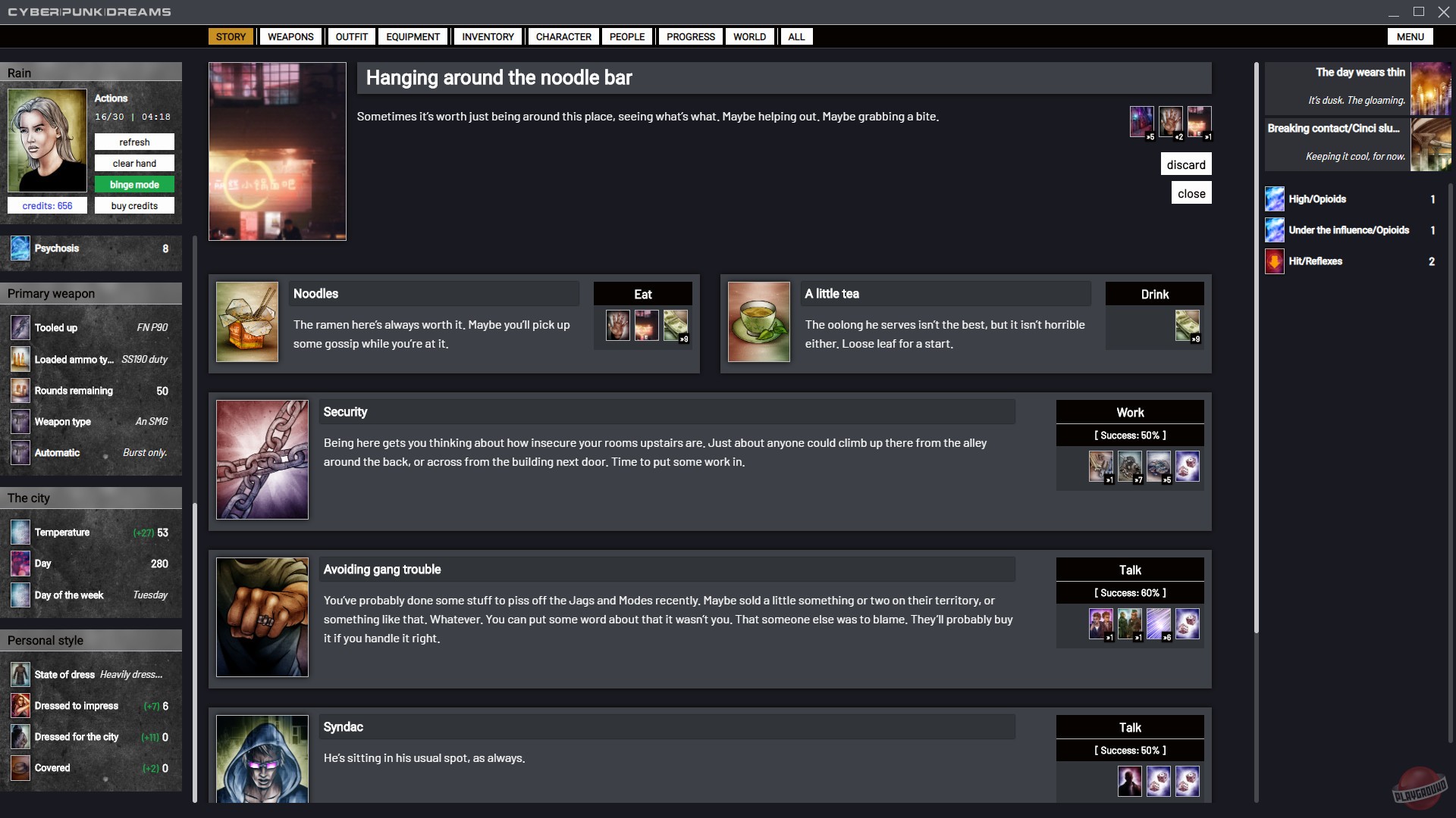 Скриншот из игры cyberpunkdreams - 5