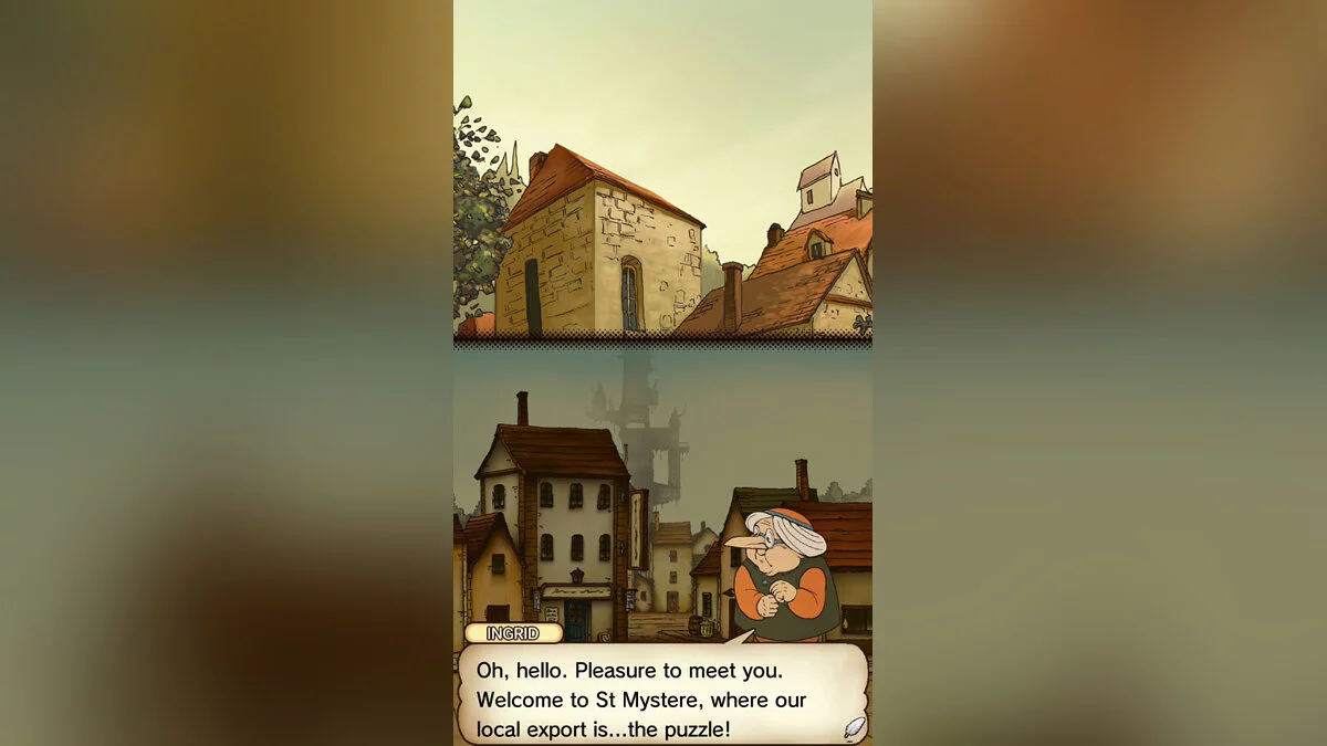 Скриншот из игры Professor Layton and the Curious Village - 1