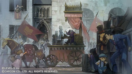 Скриншот из игры Professor Layton vs. Ace Attorney - 8