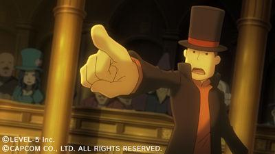 Скриншот из игры Professor Layton vs. Ace Attorney - 9