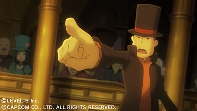 Скриншот из игры Professor Layton vs. Ace Attorney - 5