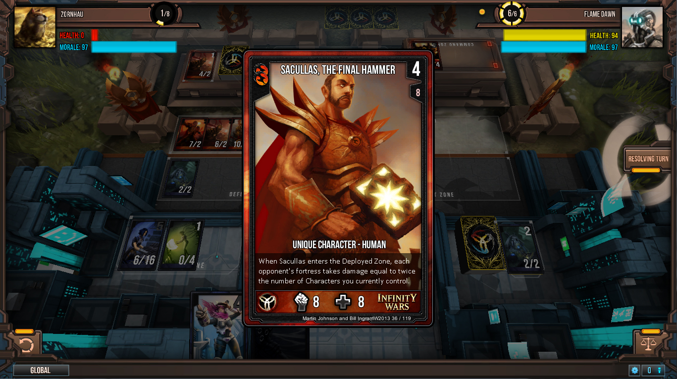 Скриншот из игры Infinity Wars - Animated Trading Card Game - 17